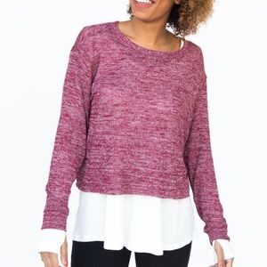 Pullover Burgundy Sweater